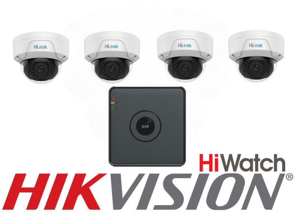 HIKVISION +2 3 4 Dome IP Camera CCTV Kit Bundle Security System VANDAL PROOF OUTDOOR 2MP POE IR 30M 1
