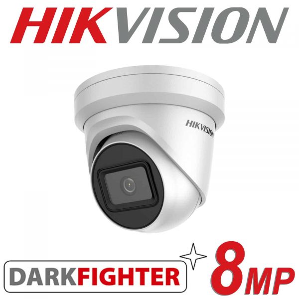 HIKVISION 8MP 4K UHD CCTV SYSTEM POE 8CH CHANNEL NVR DARKFIGHTER DOME CAMERA INCLUDING INSTALLATION 2