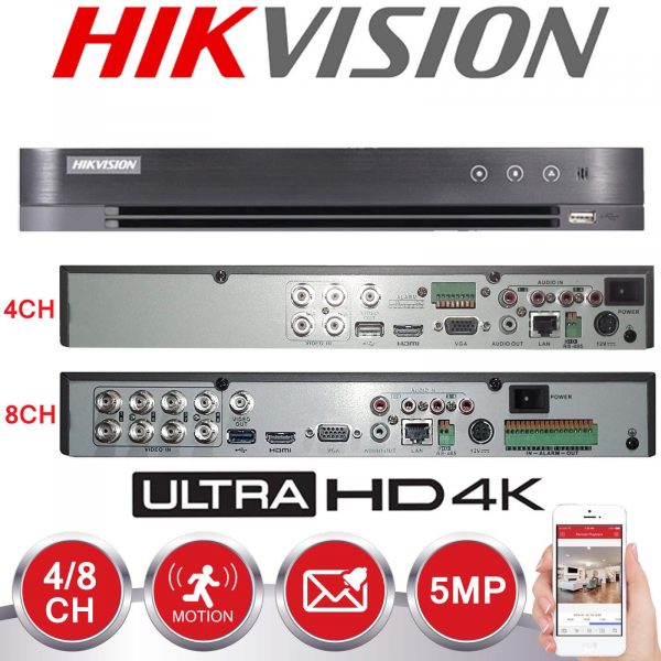 HIKVISION 5MP CCTV SYSTEM 4CH 8CH WITH PIR MOTION DETECTION 2
