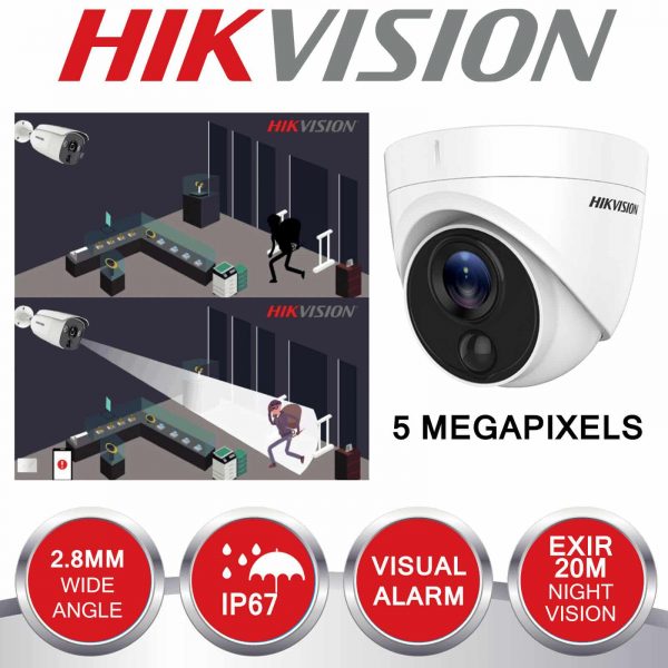 HIKVISION 5MP CCTV SYSTEM 4CH 8CH WITH PIR MOTION DETECTION 3