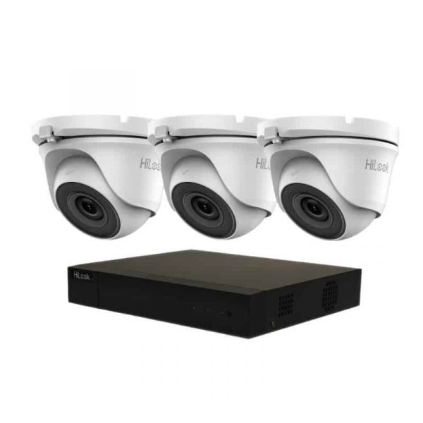 2MP . 4Ch Dvr Hikvision 3X Hilook System 20M White Dome Camera Kit 1