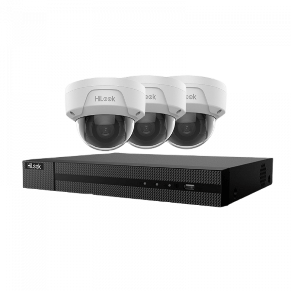 8MP . 4Ch Hikvision Hilook Ip Poe Built In Mic System Nvr 3X Kit 2